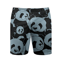 Шорты спортивные мужские Panda summer song, цвет: 3D-принт