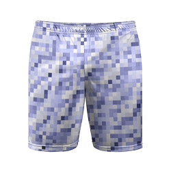 Мужские спортивные шорты Пиксельная абстракция из квадратов