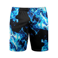 Мужские спортивные шорты Красивый синий огонь