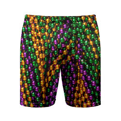 Шорты спортивные мужские Разноцветные буссы, цвет: 3D-принт