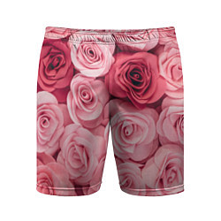 Мужские спортивные шорты Чайная пыльная роза - нежно розовый цветок