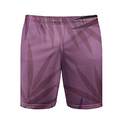 Шорты спортивные мужские Розовая пальма, цвет: 3D-принт