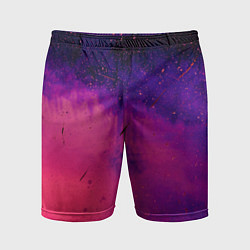Мужские спортивные шорты Фиолетовый космос