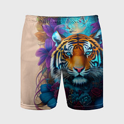 Шорты спортивные мужские Tiger tattoo - irezumi - art, цвет: 3D-принт