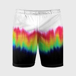 Шорты спортивные мужские Северное сияние - тай-дай, цвет: 3D-принт