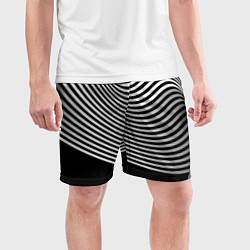 Шорты спортивные мужские Trendy raster pattern, цвет: 3D-принт — фото 2