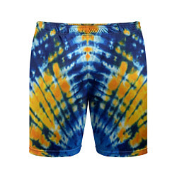 Шорты спортивные мужские Tie dye стиль хиппи, цвет: 3D-принт