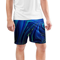 Шорты спортивные мужские Blurred colors, цвет: 3D-принт — фото 2