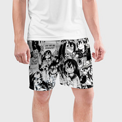 Шорты спортивные мужские Цую Асуи - Моя геройская академия, цвет: 3D-принт — фото 2
