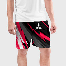 Шорты спортивные мужские Mitsubishi fast lines, цвет: 3D-принт — фото 2