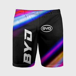 Шорты спортивные мужские BYD speed lights, цвет: 3D-принт