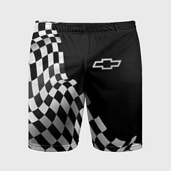 Мужские спортивные шорты Chevrolet racing flag