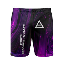 Мужские спортивные шорты Thirty Seconds to Mars violet plasma