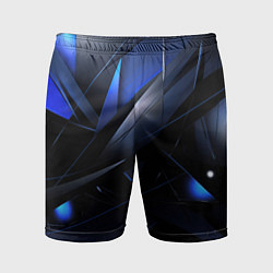 Мужские спортивные шорты Blue black background