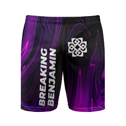 Мужские спортивные шорты Breaking Benjamin violet plasma