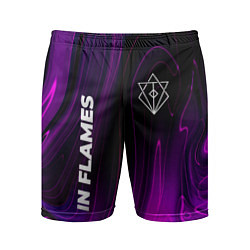 Шорты спортивные мужские In Flames violet plasma, цвет: 3D-принт