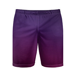 Шорты спортивные мужские Малиновый градиент, цвет: 3D-принт