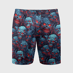 Шорты спортивные мужские Monster skulls pattern, цвет: 3D-принт