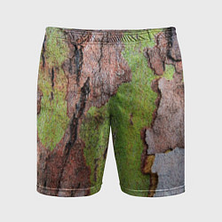 Шорты спортивные мужские Кора дерева, цвет: 3D-принт