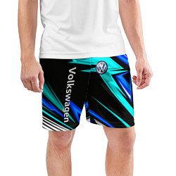 Шорты спортивные мужские Фольцваген - sport uniform, цвет: 3D-принт — фото 2
