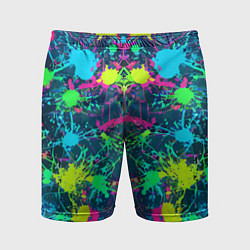 Мужские спортивные шорты Colorful blots - expressionism - vogue