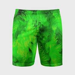 Мужские спортивные шорты Green abstract texture