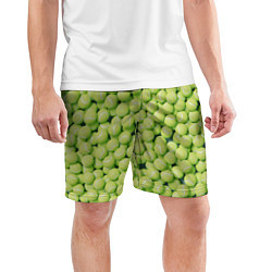 Шорты спортивные мужские Узор из теннисных мячей, цвет: 3D-принт — фото 2