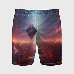 Шорты спортивные мужские 3D Ромб, цвет: 3D-принт