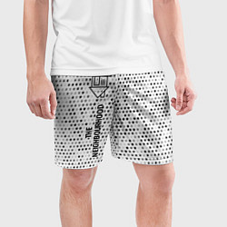 Шорты спортивные мужские The Neighbourhood glitch на светлом фоне: по-верти, цвет: 3D-принт — фото 2