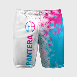 Шорты спортивные мужские Pantera neon gradient style: по-вертикали, цвет: 3D-принт