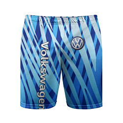 Шорты спортивные мужские Volkswagen - синий камуфляж, цвет: 3D-принт
