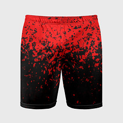 Мужские спортивные шорты Красно-чёрный переход