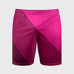 Мужские спортивные шорты Широкие розовые полосы