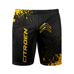 Мужские спортивные шорты Citroen - gold gradient вертикально