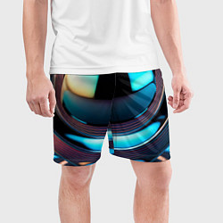 Шорты спортивные мужские Шар с отражениями, цвет: 3D-принт — фото 2