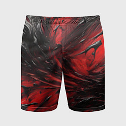 Мужские спортивные шорты Чёрная и красная субстанция