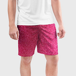 Шорты спортивные мужские Яркий розовый блеск, цвет: 3D-принт — фото 2