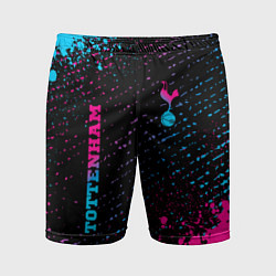 Мужские спортивные шорты Tottenham - neon gradient вертикально