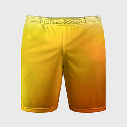 Шорты спортивные мужские Яркий оранж, цвет: 3D-принт