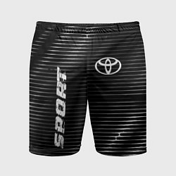 Шорты спортивные мужские Toyota sport metal, цвет: 3D-принт