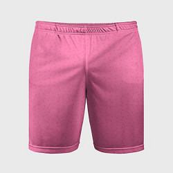 Мужские спортивные шорты Яркий розовый однотонный в крапинку
