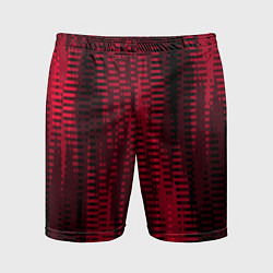 Мужские спортивные шорты Тёмный красный абстрактные полосы