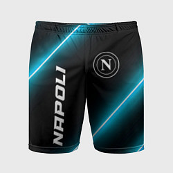 Шорты спортивные мужские Napoli неоновые лампы, цвет: 3D-принт