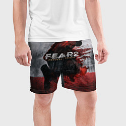 Шорты спортивные мужские Игра Fear город и кровь, цвет: 3D-принт — фото 2