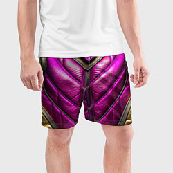 Шорты спортивные мужские Текстурная кожа в космическом стиле, цвет: 3D-принт — фото 2