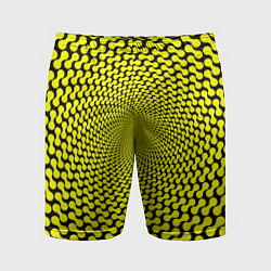 Шорты спортивные мужские Ядовитая геометрическая иллюзия, цвет: 3D-принт