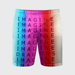 Мужские спортивные шорты Imagine Dragons neon rock