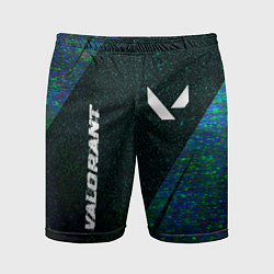 Мужские спортивные шорты Valorant glitch blue cybersport