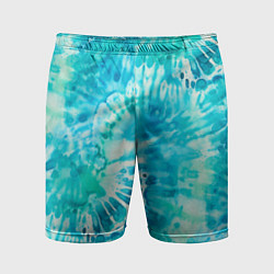 Шорты спортивные мужские Морская абстракция аммонит, цвет: 3D-принт