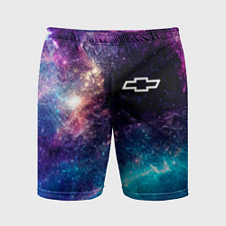 Шорты спортивные мужские Chevrolet space auto, цвет: 3D-принт